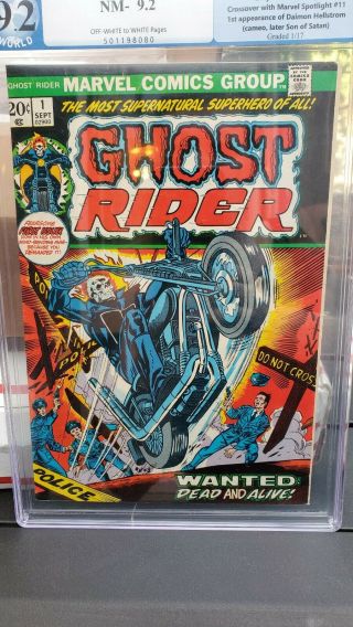 1973 Ghost Rider 1 Pgx Nm 9.  2.