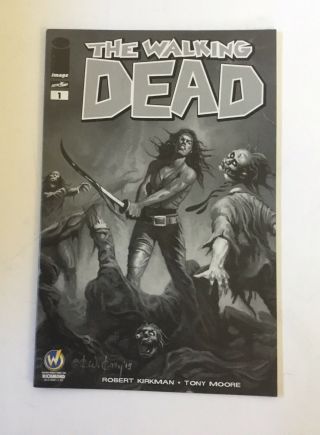 The Walking Dead 1 Wizard World Richmond Sketch Variant Image Comics 2015 Nm