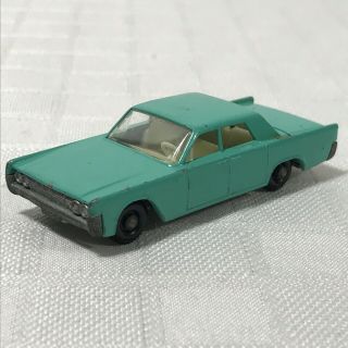 Lesney Matchbox Lincoln Continental No 31 Green 1964 Vintage