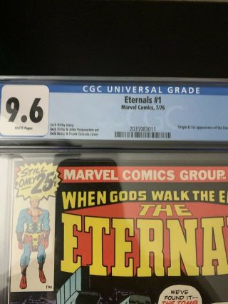 the eternals 1 cgc 9.  6 White Pages 2