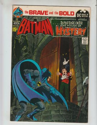 Brave And Bold 93 Fvf (7.  0) 1/71 Batman & House Of Mystery Neal Adams Artwork