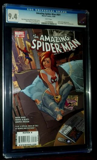 2009 The Spider - Man 601 Marvel Comics Cgc 9.  4 Near -