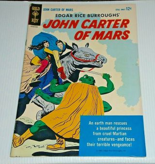 John Carter Of Mars 1 Comic (8.  5 Vf, ) Edgar Rice Burroughs 1952 Gold Key