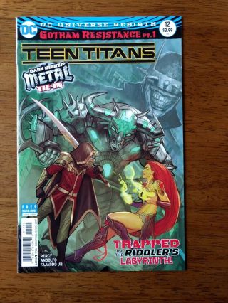 Teen Titans 12 (cover A) 1st App Of The Batman Who Laughs.  Nm - See Pictures
