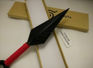 USA Seller Cosplay Naruto Ninja Plastic Weapons Large Red Kunai 26 cm Accessory 2