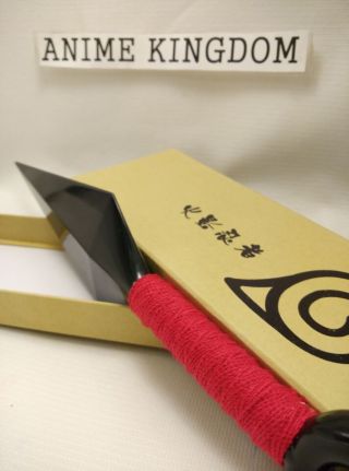 USA Seller Cosplay Naruto Ninja Plastic Weapons Large Red Kunai 26 cm Accessory 3