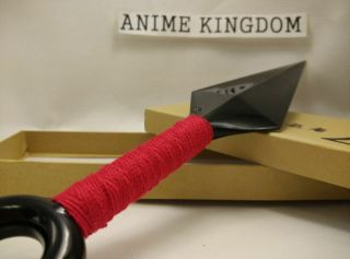 USA Seller Cosplay Naruto Ninja Plastic Weapons Large Red Kunai 26 cm Accessory 4