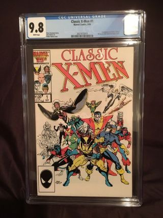Classic X - Men 1 Cgc 9.  8 Vol 1 1986 Marvel Nm/mt Art Adams Iconic Cover