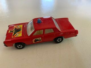Matchbox Lesney Mercury Fire Chief No.  59 Or 73 Minty