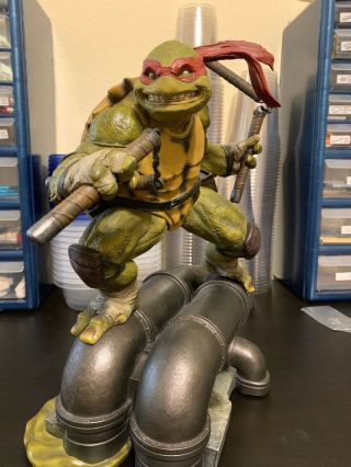 Sideshow Collectibles Michelangelo Exclusive Statue Teenage Mutant Ninja Turtles