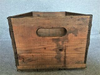Vintage CRUSH SODA CARBONATED BEVERAGE Bottle Wood Crate 4