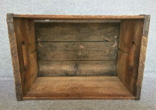 Vintage CRUSH SODA CARBONATED BEVERAGE Bottle Wood Crate 5
