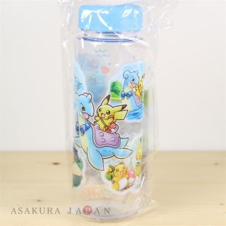 Pokemon Center Pikachu Riding With Lapras Clear Bottle 500ml