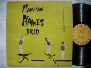Hampton Hawes Trio Self - Titled Lp S/t 1955 Contemporary C - 3505 Mono Dg Labels