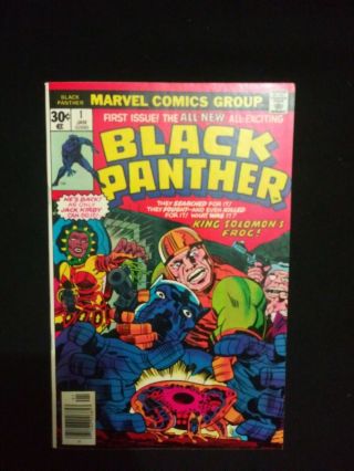 Black Panther 1 1977 Signed By Jack Kirby And Stan Lee 9.  4 Nm