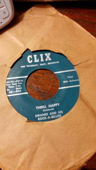 Swanee And The Rock - A - Billies Thrill Happy Mixed Up Heart Rockabilly Clix 45