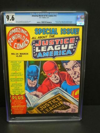 World Of Dc Comics 14 1977 Cgc 9.  6 Wp Special Justice League Issue