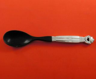 Acorn By Georg Jensen Sterling Silver Preserve Spoon Hh With Horn 7 " Serving