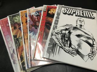 Supreme: The Return 1 - 6 Complete Mini - Series Alan Moore Awesome Comics Liefeld