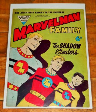 Marvelman Family No.  2 L Miller 1956 Very Rare 3rd App Kid Miracleman Alan Moore