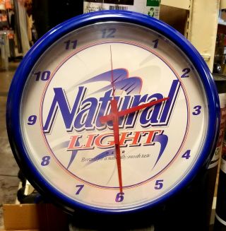 Collectible Natural Light Beer Clock