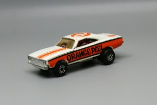 1971 Matchbox Orange Peel Dodge Charger 70 Dragster Lesney