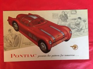1954 Pontiac " Bonneville Special & Strato Streak Experimental Concept,  " Brochure