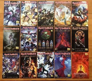 Iron Maiden Legacy Of The Beast Issue 1,  2,  3,  4,  5 Covers A,  B,  C Heavy Metal Nm