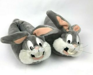 Warner Bros Bugs Bunny Slippers 1995 Vintage Adult Size Large