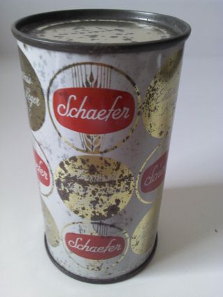 Vintage 1960s Schaefer Beer Flat Top Unfilled/unused 12 Oz Metal Can Nyc