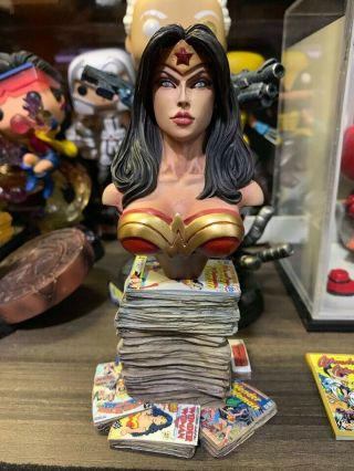 Not Xm Sideshow Ooak 1/6 Wonder Woman Bust By Troy Mcdevitt