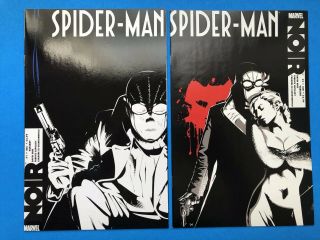 Spider - Man Noir 1 2 Variant Covers,  Key 1st Appearance,  Spider - Verse Movie