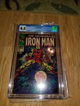 The Invincible Iron Man 1 Marvel Comics Origin Retold Cgc 4.  5 Not Cbcs Pgx
