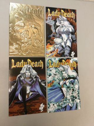 Lady Death Odyssey 1 - 4 Full Set 1 2 3 4 Chaos Comics (ody02)
