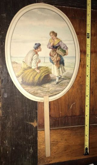 Vintage Ford Fordson Lincoln Tangipahoa Motor Co.  Oil Gas Hand Fan Sign