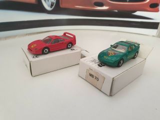 Matchbox - Ferrari F40 & Porsche 944 - 1/64 Scale Diecast Metal - Mail Order