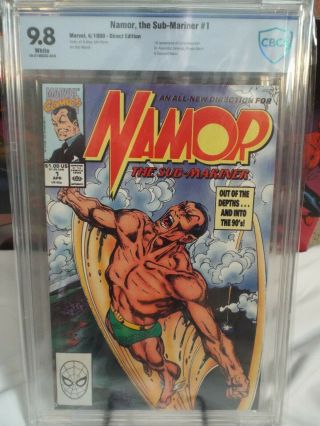 Namor,  The Sub - Mariner 1 - Cbcs 9.  8 - Nm/mint - White Pages - Direct Edition