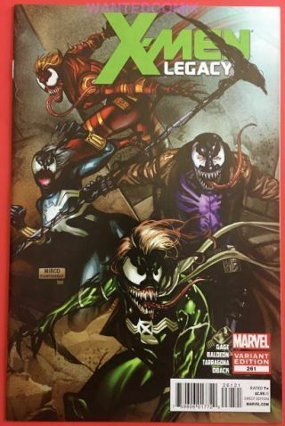 X - Men Legacy 261 Venom Variant Cover 1:50 2012 Marvel Comic Book 1 Scarce