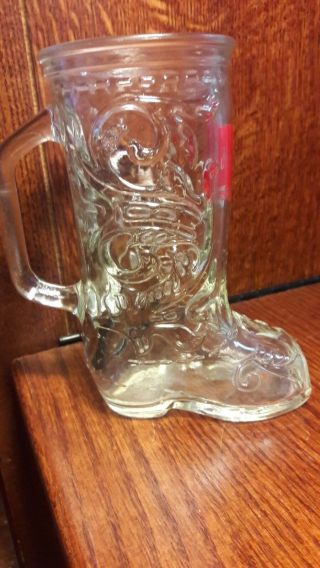 Old Milwaukee Beer glass boot mug Jos.  schlitz brewing company 5