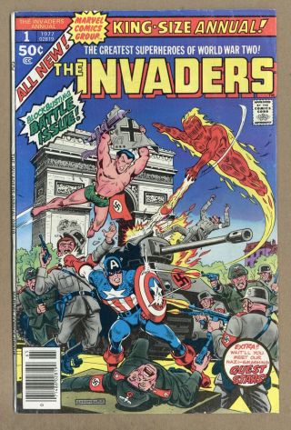 Invaders (marvel 1st Series) Annual 1 1977 Vg 4.  0