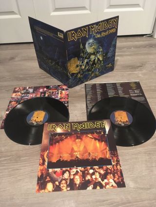 Iron Maiden - Live After Death 1985 2x LP OG 1st Press,  Powerslave Tour Book 2