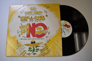 K.  C.  And The Party Gang - Rap A Dope 12 " 1986 Nc Private Press Rap Very Rare