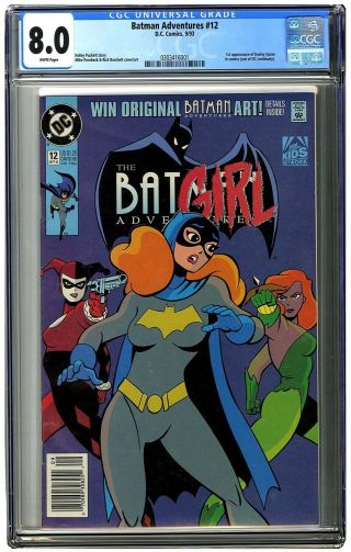 Batman Adventures 12 Cgc 8.  0 Dc Comic Key Batgirl 1st Harley Quinn