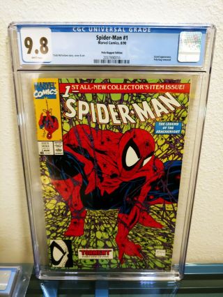 Spider - Man 1 8/90 Marvel Comics Cgc Graded 9.  8 Nm/mt Classic Mcfarlane Cover