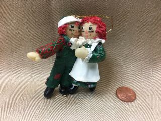 Vintage Christmas Tree Ornament Raggedy Ann And Andy 1998