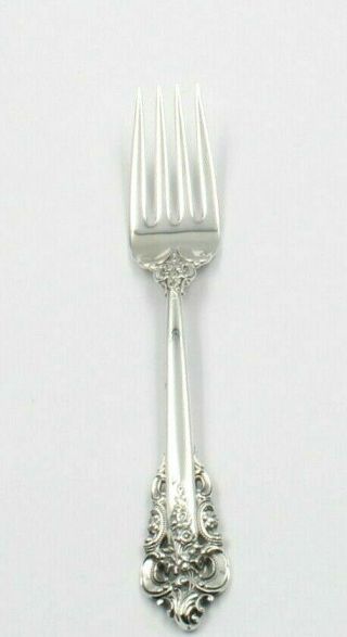 5 PIECE WALLACE GRANDE BAROQUE FLATWARE PLACE SETTING STERLING SILVER 6327 5