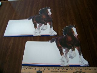 Set 2 Clydesdale (budweiser) Table Top Stand Up Decorations/signs