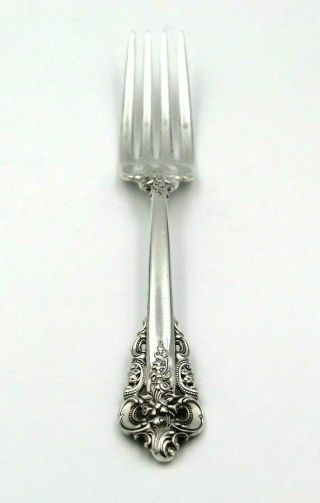 5 PIECE WALLACE GRANDE BAROQUE FLATWARE PLACE SETTING STERLING SILVER 6322 4