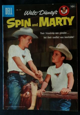 Dell Comic Walt Disney Spin And Marty 767 Fn 1957