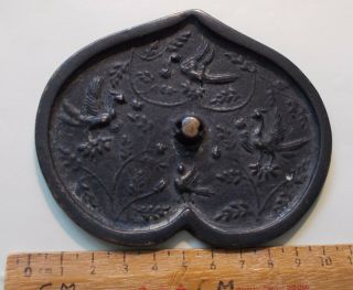 Chinese Bronze Mirror Probably Ming Or Earlier